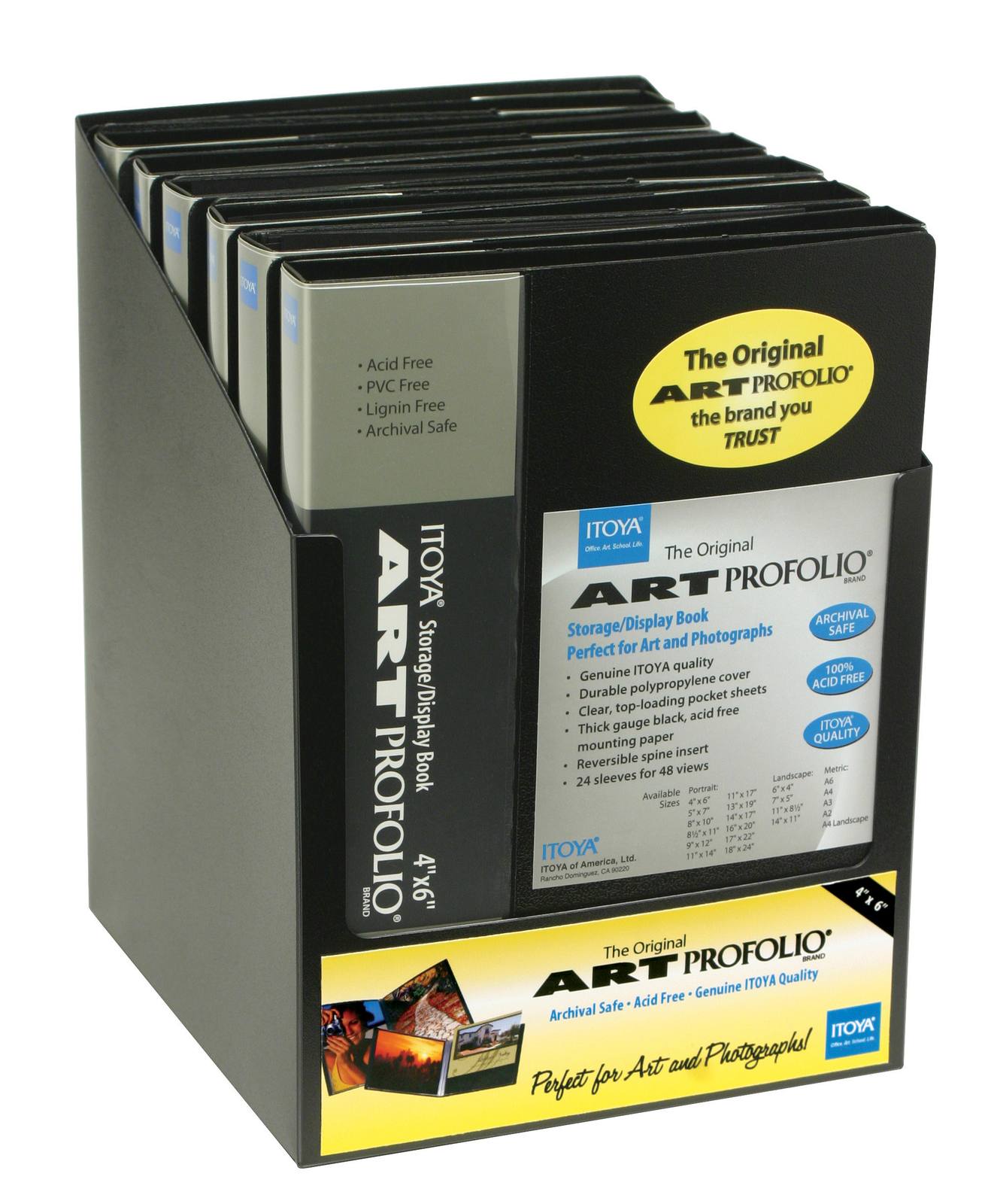 Itoya The Original Art ProFolio retail display, official maker photograph
